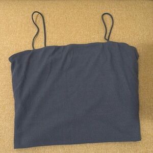 Love Tree Blue Fitted Camisole Top